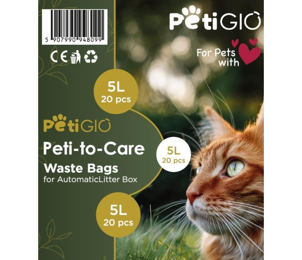 PetiGIO PETI-220WB worki do kuwety samoczyszczącej PETI-200 - 1581004 - zdjęcie